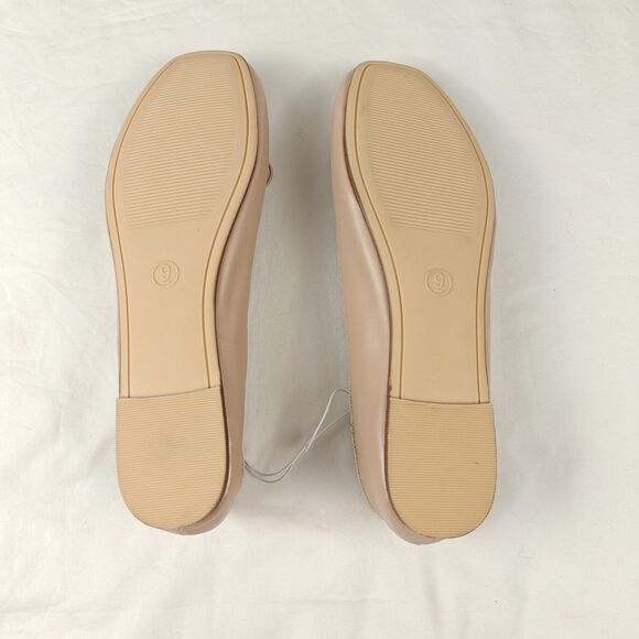 A New Day Jackie Beige Ballet Flats Memory Foam Insole Size 9.5 Cute Balletcore - Picture 8 of 9
